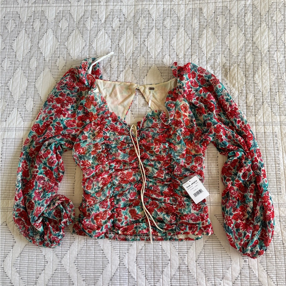 NWT Free People Mabel Blouse